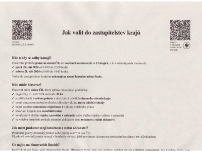 Jak volit do zastupitelstev krajů